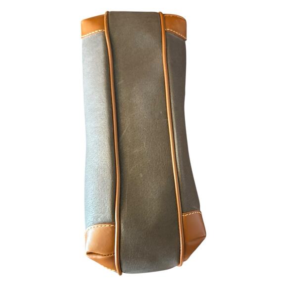 Vintage Charles Hubert Top Handle Satchel Shoulder Bag Strap Leather Gold Brown - Picture 8 of 10